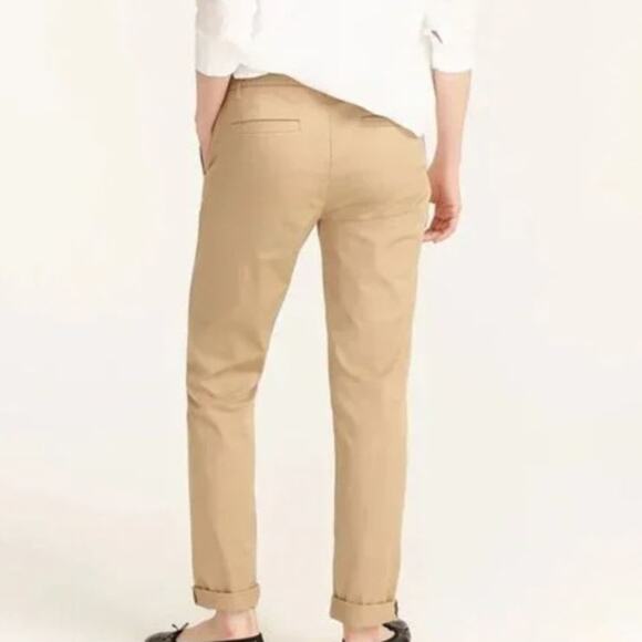 J Crew Slim Boyfriend Chino Pants Khaki Tan Classic Preppy Staple Capsule 32/14 - Picture 2 of 11